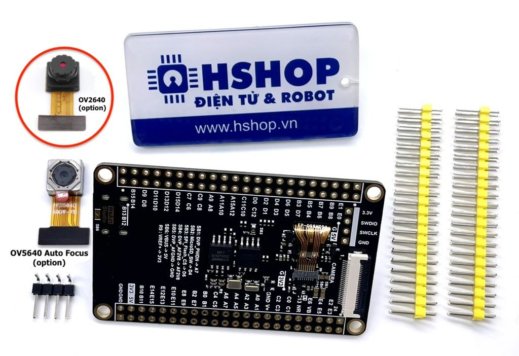 Kit phát triển STM32H7xx Core Board STM32H750VBT6 + LCD TFT + Camera WeAct Studio
