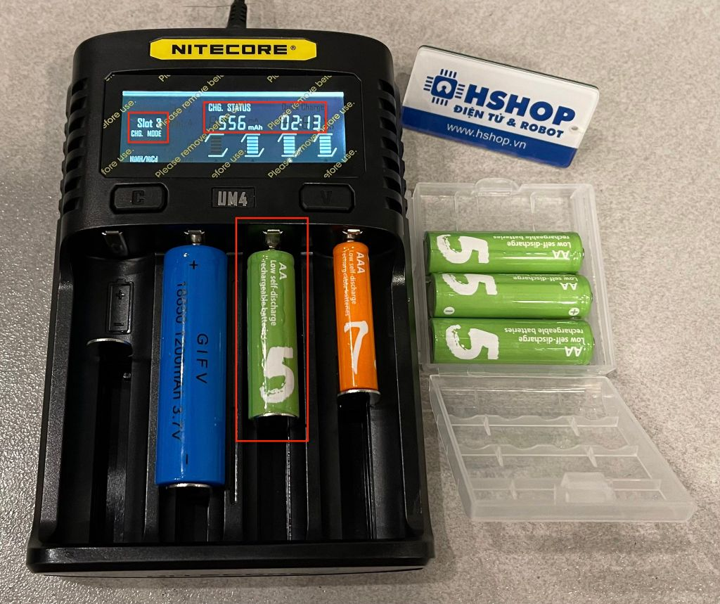 Pin sạc AA NiCd Rechargeable Battery 550mAh 2C No5