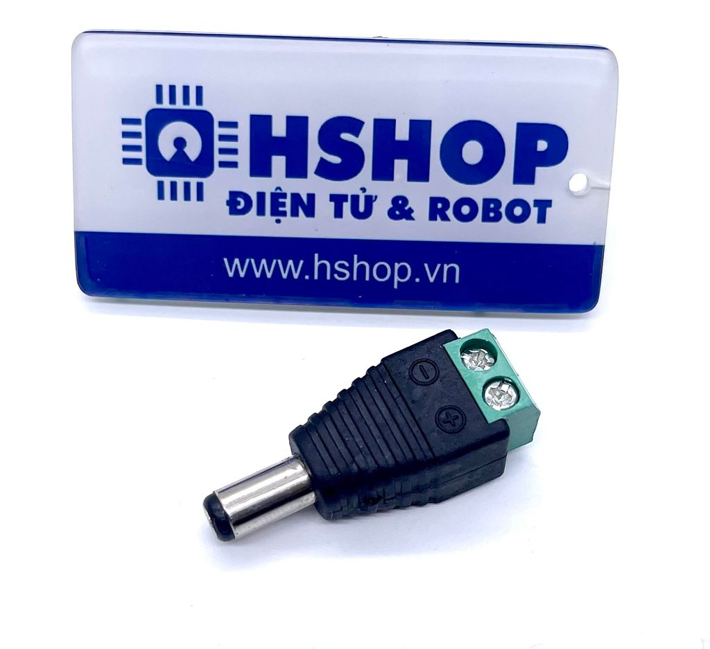 Đầu Chuyển Domino Sang Giắc DC Đực 2.1mm