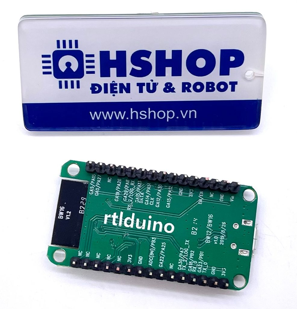 Mạch thu phát Dual-band Wi-Fi + Bluetooth SoC RTL8720DN BW16 Kit Ai-Thinker