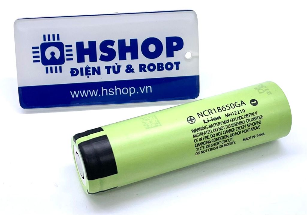 Pin sạc 18650 battery chính hãng Panasonic NCR18650GA 3.7V 3500mAh 3C