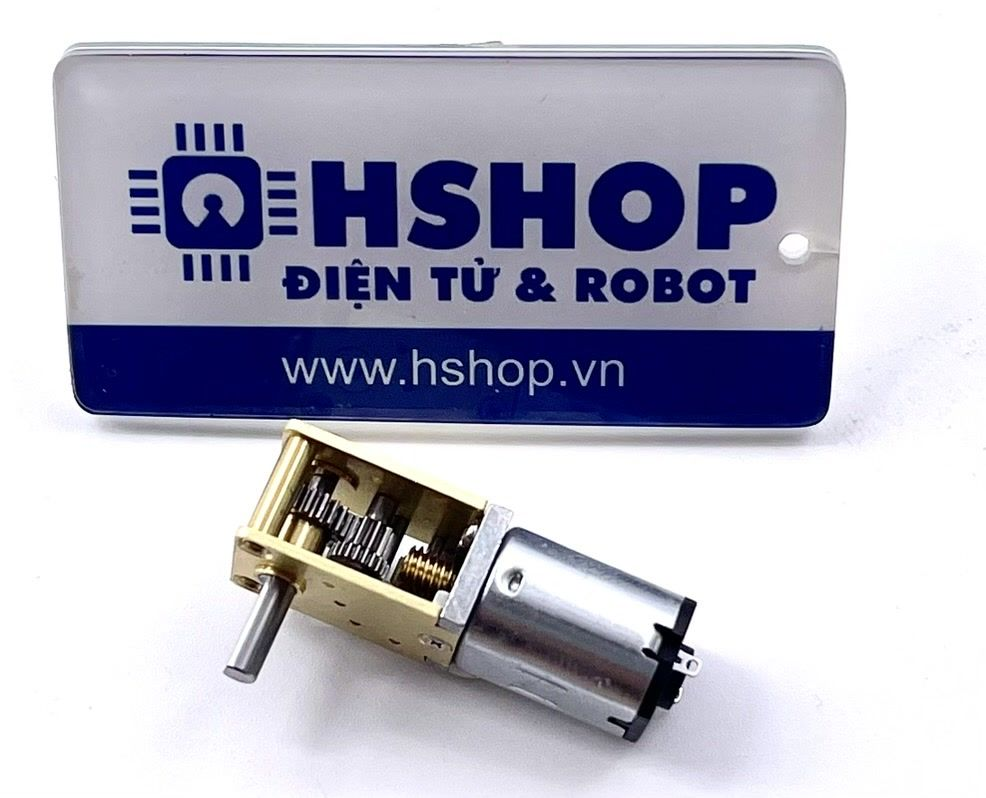 Động cơ DC giảm tốc hộp số vuông 1218 N20 Self-Lock DC Geared Motor