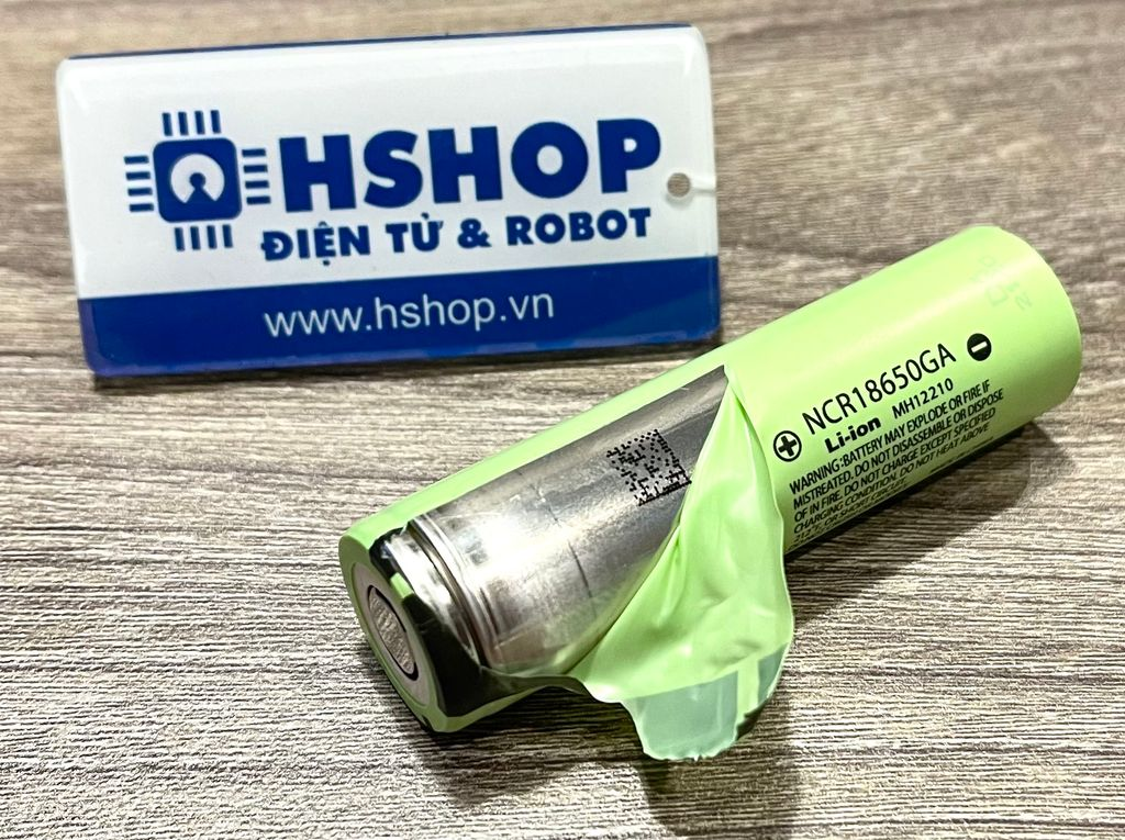 Pin sạc 18650 battery chính hãng Panasonic NCR18650GA 3.7V 3500mAh 3C