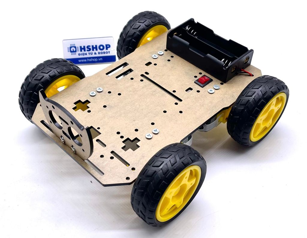 Khung xe Robot Chasiss Black Cat