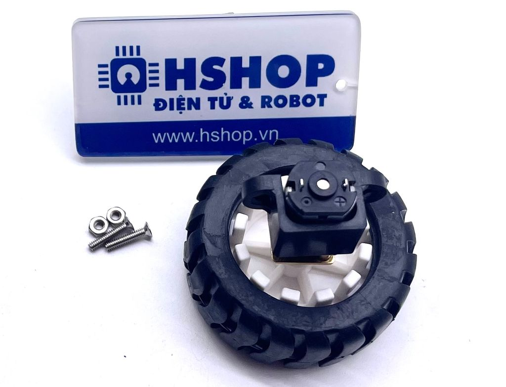 Bộ động cơ DC giảm tốc GA12 N20 kèm gá bắt và bánh xe V2 43mm