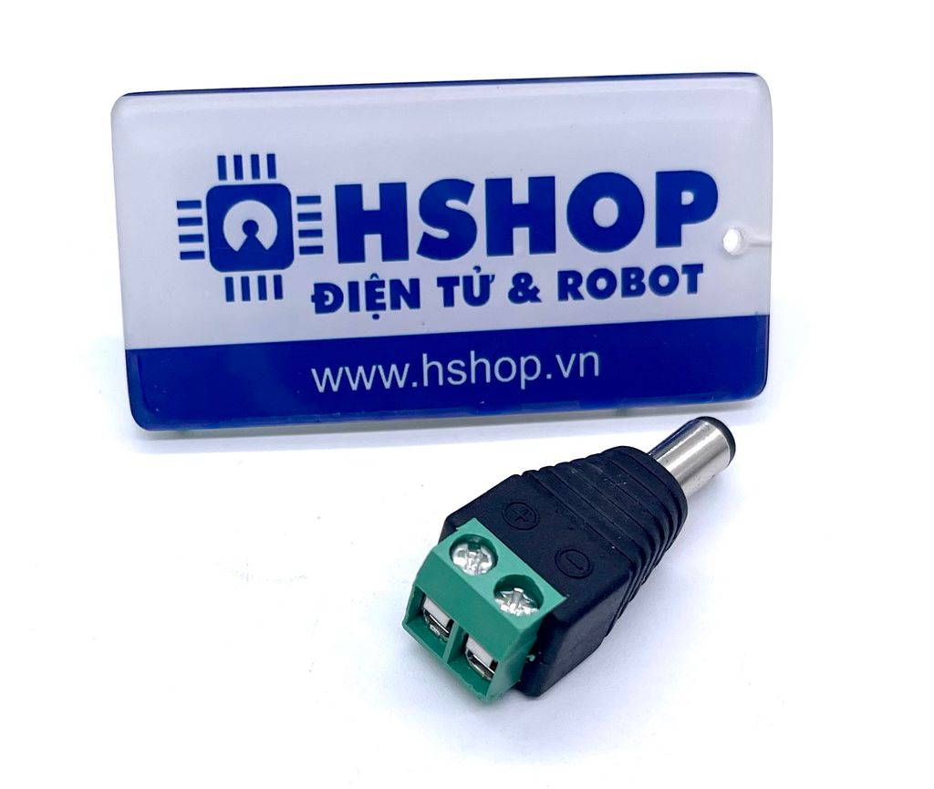 Đầu Chuyển Domino Sang Giắc DC Đực 2.1mm