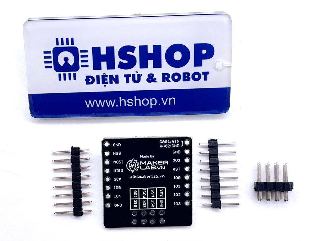 Mạch thu phát RF SPI Lora SX1276 868/915MHz Ra-01H Ai-Thinker Breakout