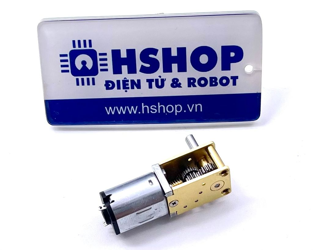 Động cơ DC giảm tốc hộp số vuông 1218 N20 Self-Lock DC Geared Motor