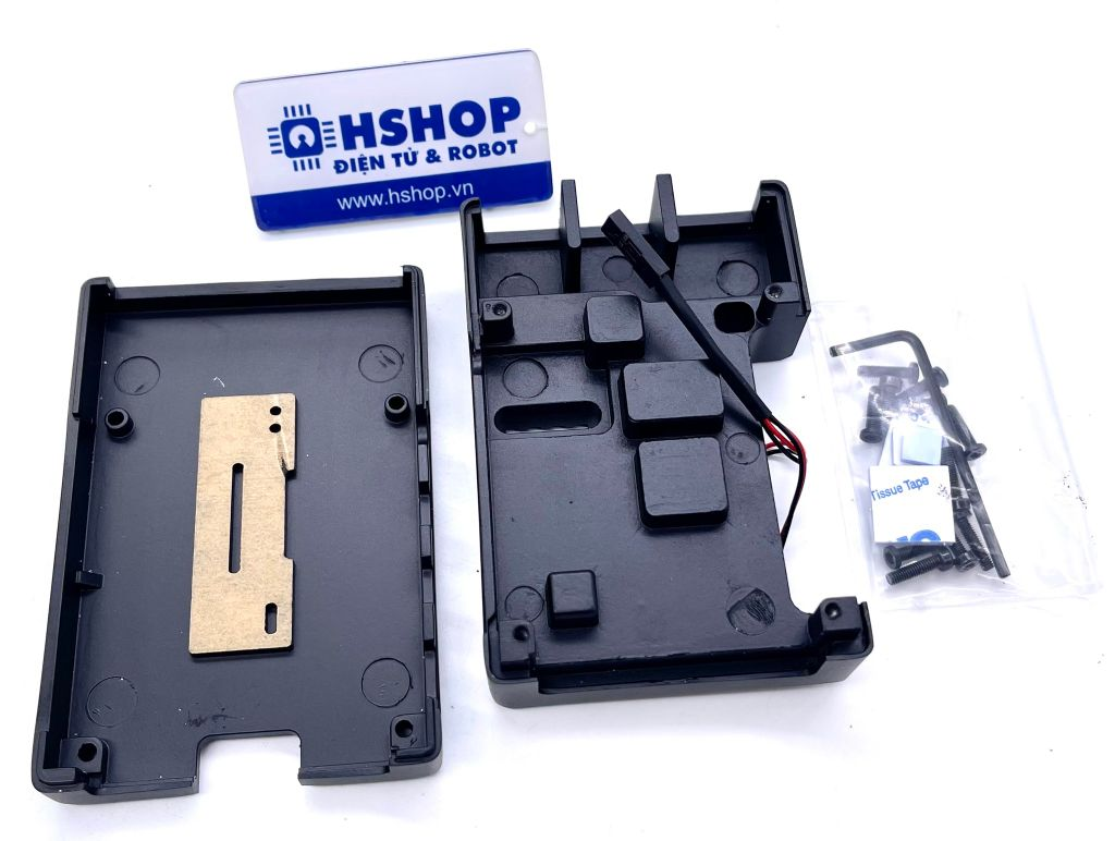 Vỏ nhôm nguyên khối Raspberry Pi 4 Aluminium Heatsink Case with Fan