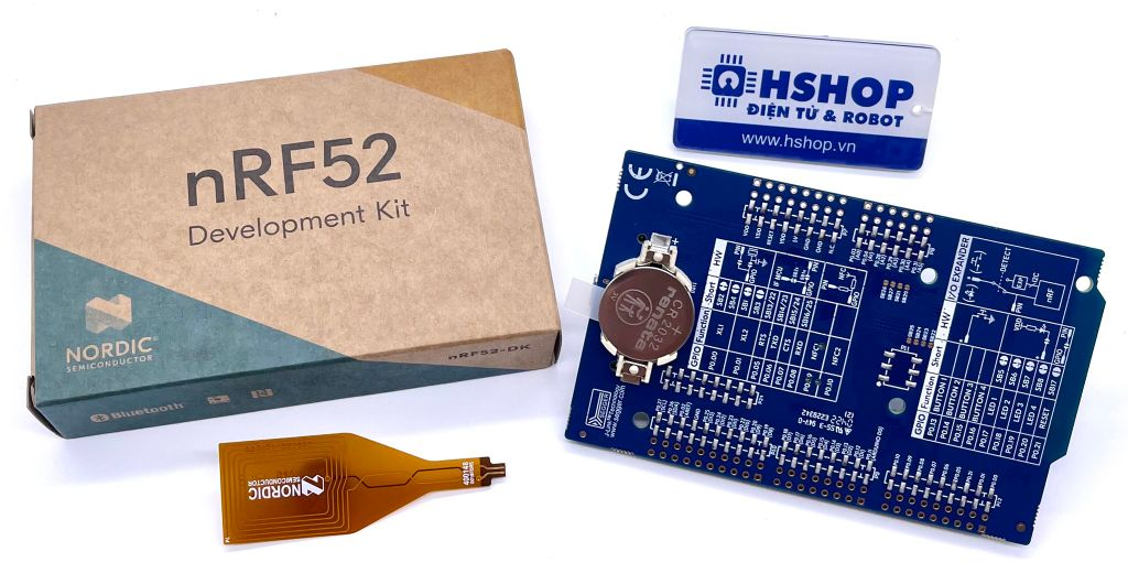 Mạch nRF52 DK, Development kit for Bluetooth LE, Bluetooth mesh, ANT and 2.4 GHz applications