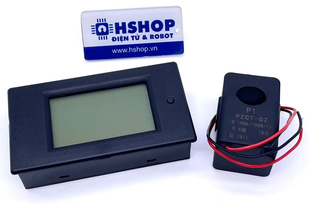 Đồng hồ đo Áp, dòng, công suất, năng lượng AC đa năng 100A PZEM-061