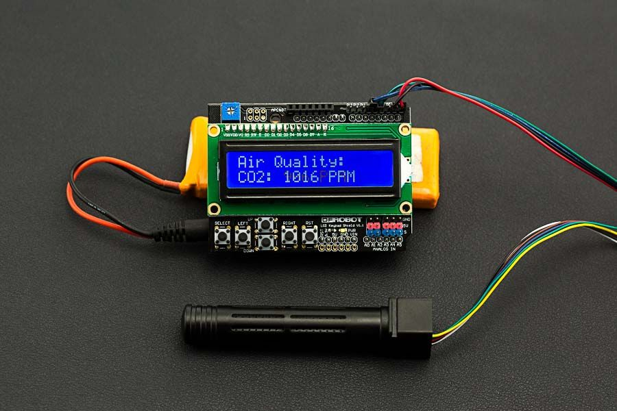Cảm biến khí CO2 DFRobot Gravity UART Infrared CO2 Sensor (0-50000ppm)