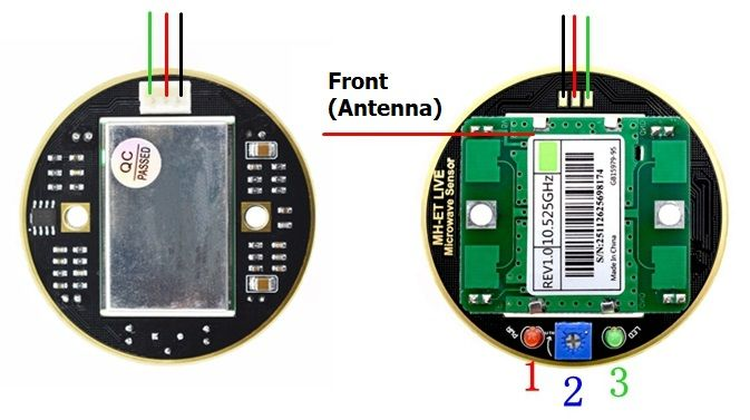 Cảm biến vật cản Radar Microwave Doppler HB100 with Amplifier Circuit