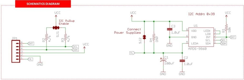 Cảm biến cử chỉ và màu sắc APDS-9960 RGB and Gesture Sensor