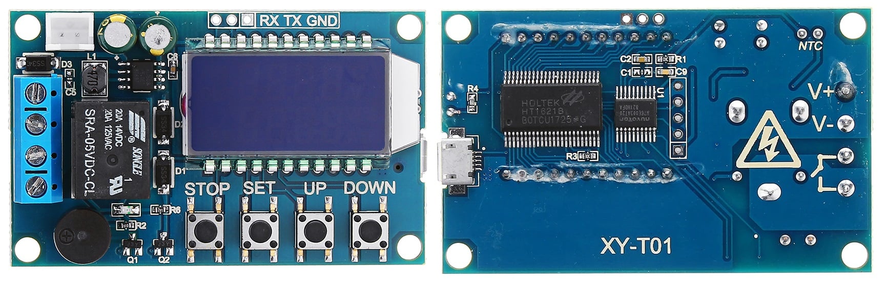 Cảm biến nhiệt độ Relay chỉnh mức hiển thị LCD XY-T01