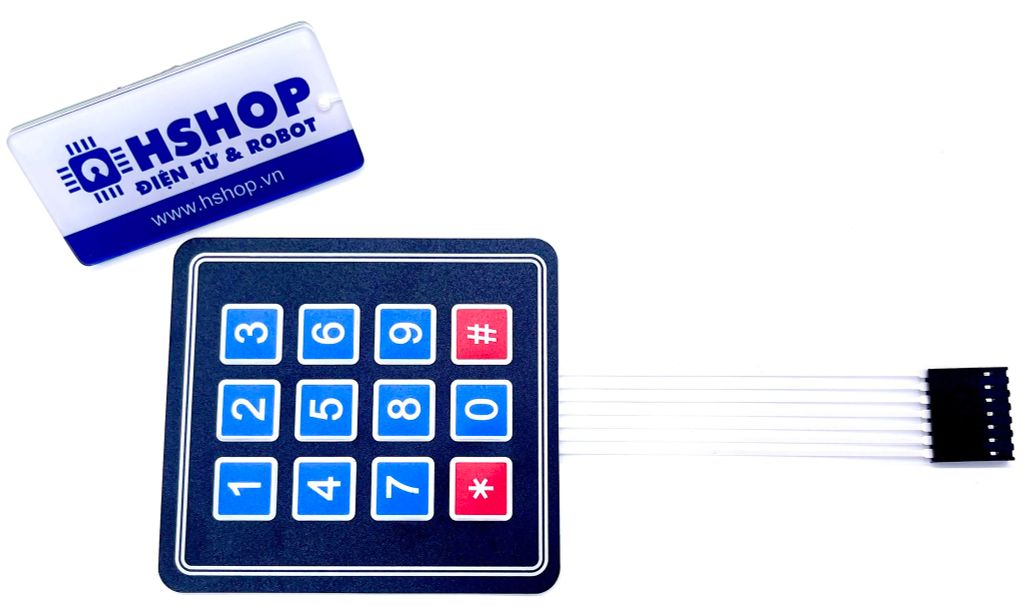Bàn Phím Ma Trận Mềm 3x4 Keypad