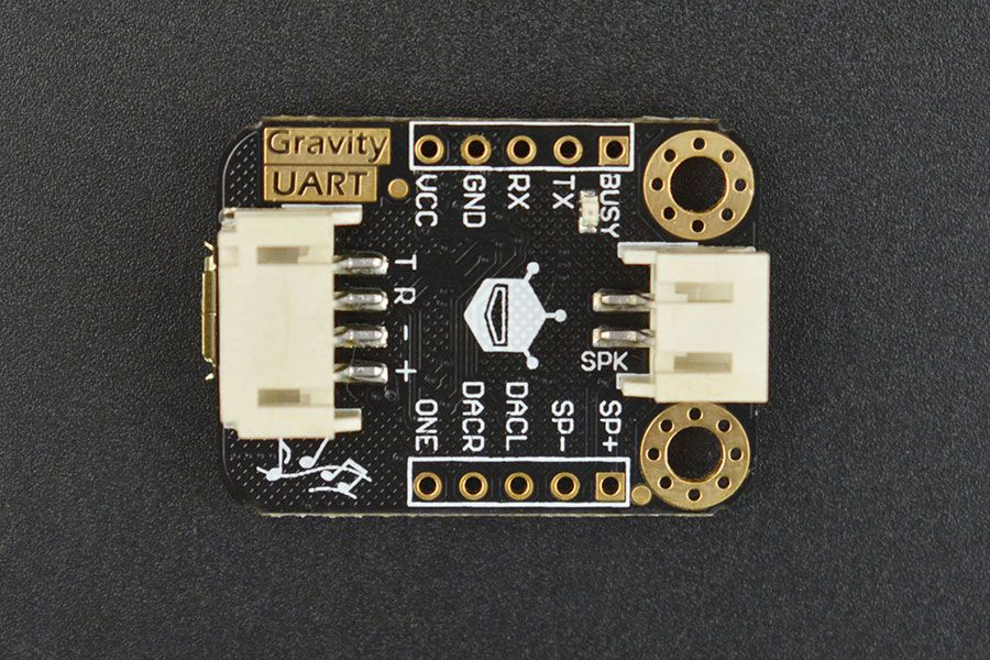 Mạch DFRobot Gravity: UART MP3 Voice Module with 8MB Flash Memory