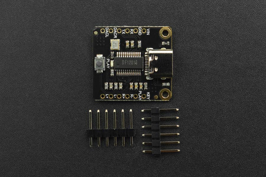 Mạch DFRobot Fermion: DFPlayer Pro - A mini MP3 Player with On-board 128MB Storage (Breakout)