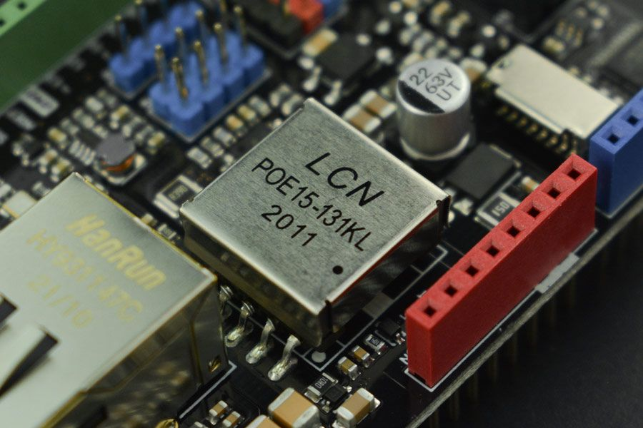 Mạch DFRobot Ethernet and PoE Shield for Arduino - W5500 Chipset