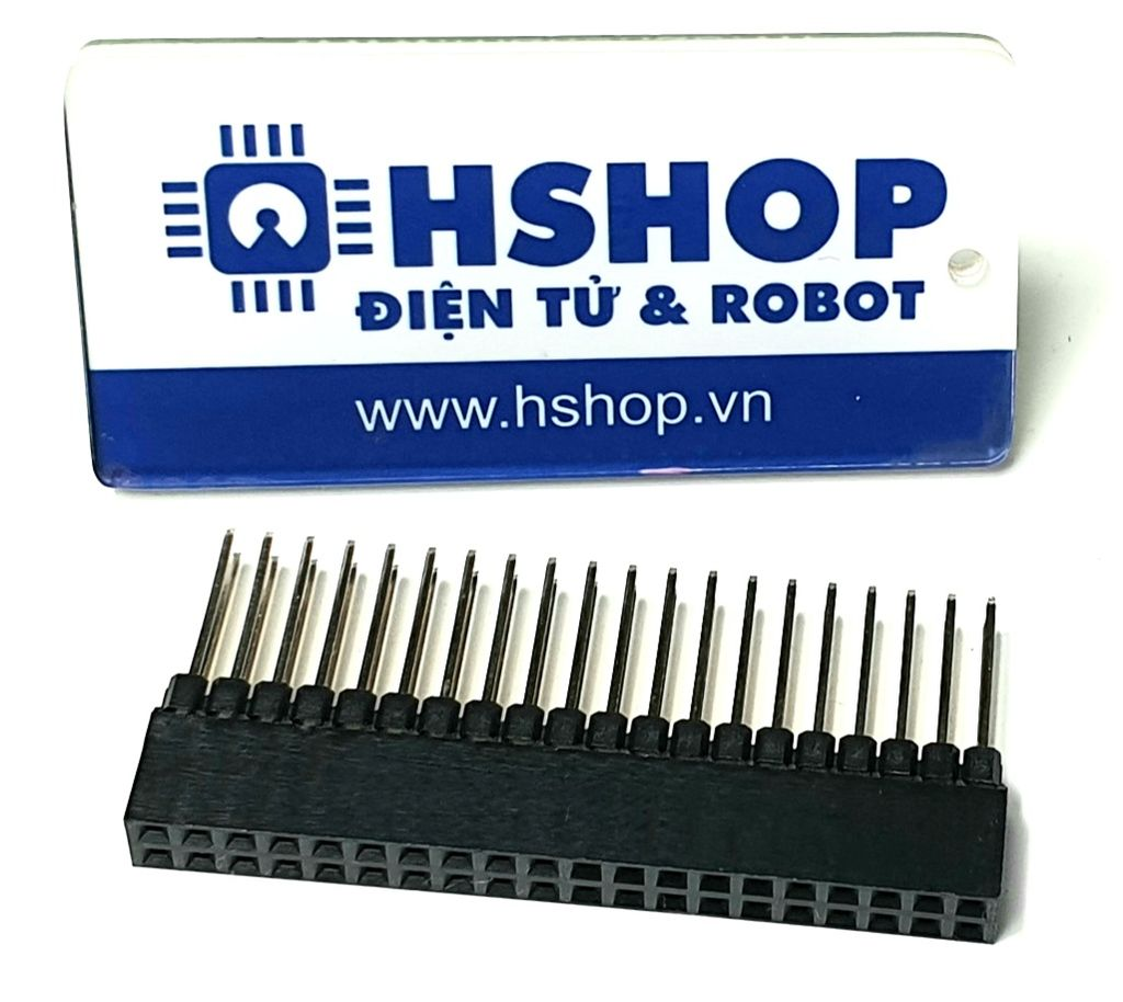 Rào cái đôi chân thẳng dài Raspberry Pi HAT 2.54mm female long pin header 2x20
