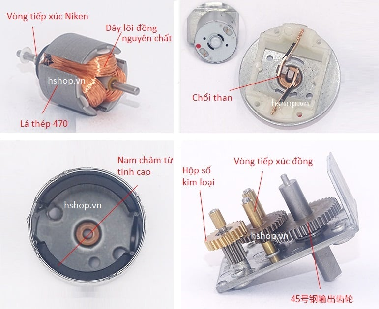 Động cơ DC giảm tốc JGY370 High Torque Self-Lock DC Geared Motor