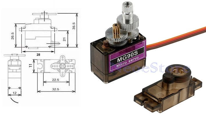 Động cơ RC Servo MG90S