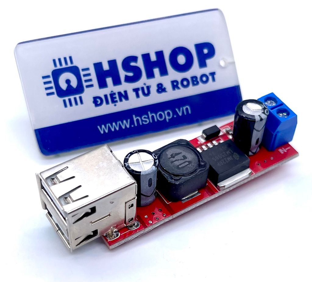Mạch Giảm Áp DC-DC Buck 5V 3A Dual USB Charge Module