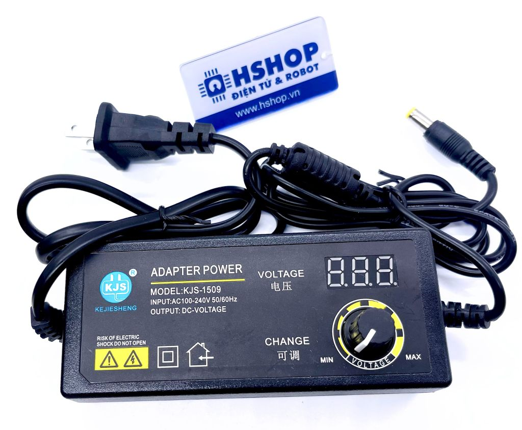 Nguồn Power Adaptor AC-DC Chỉnh Áp 3~24VDC 2.5A 60W Có Hiển Thị