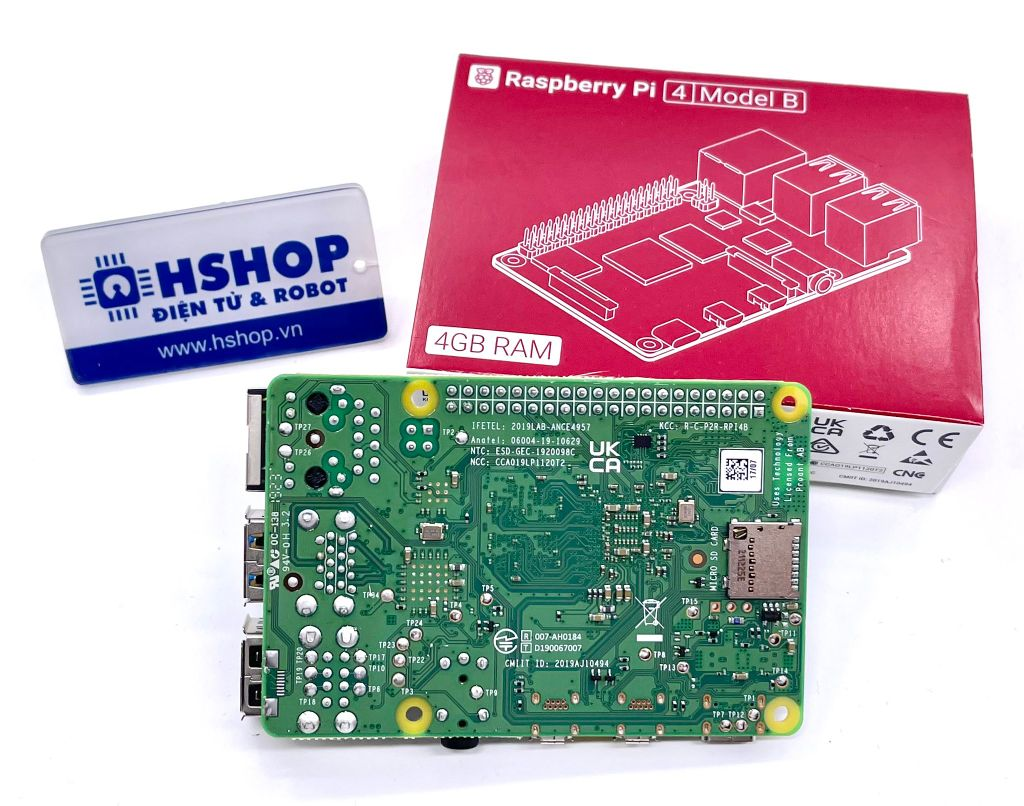 Máy tính Raspberry Pi 4 Model B (Made in UK)