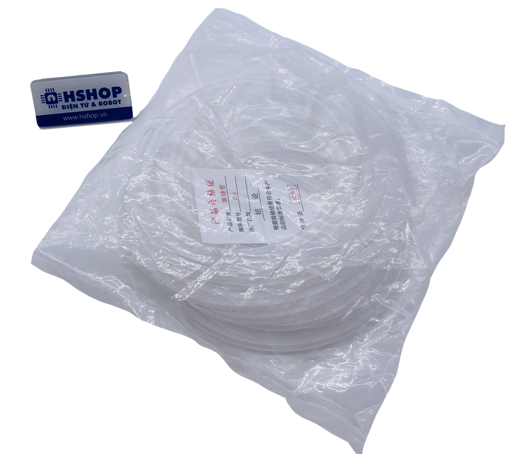 Dây bọc cáp xoắn ruột gà phi 6mm Spiral Cable Wrap