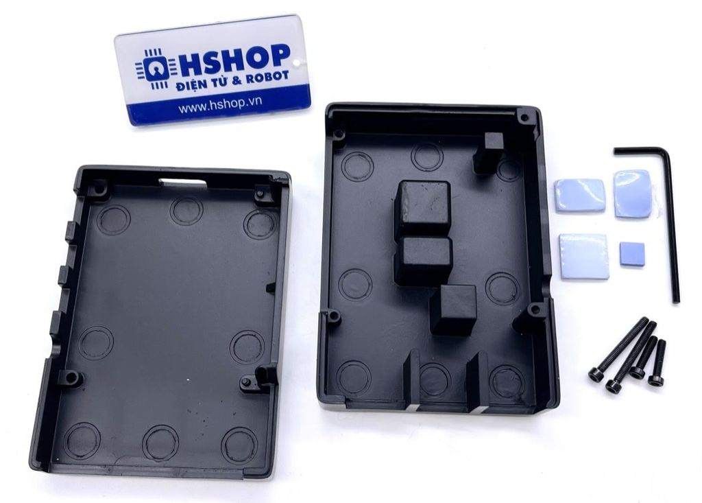 Vỏ nhôm nguyên khối Raspeberry Pi 4 Aluminium Heatsink Case (Passive Cooling, Silent)