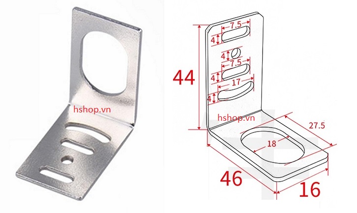 Gá bắt M18 L-Shape Mounting Bracket