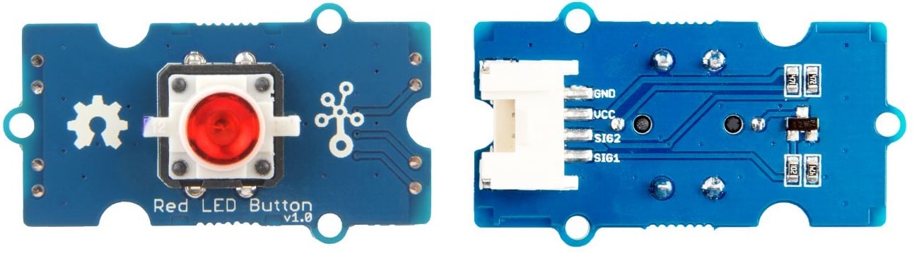 Grove - Red LED Button (Nút nhấn tích hợp đèn Led)