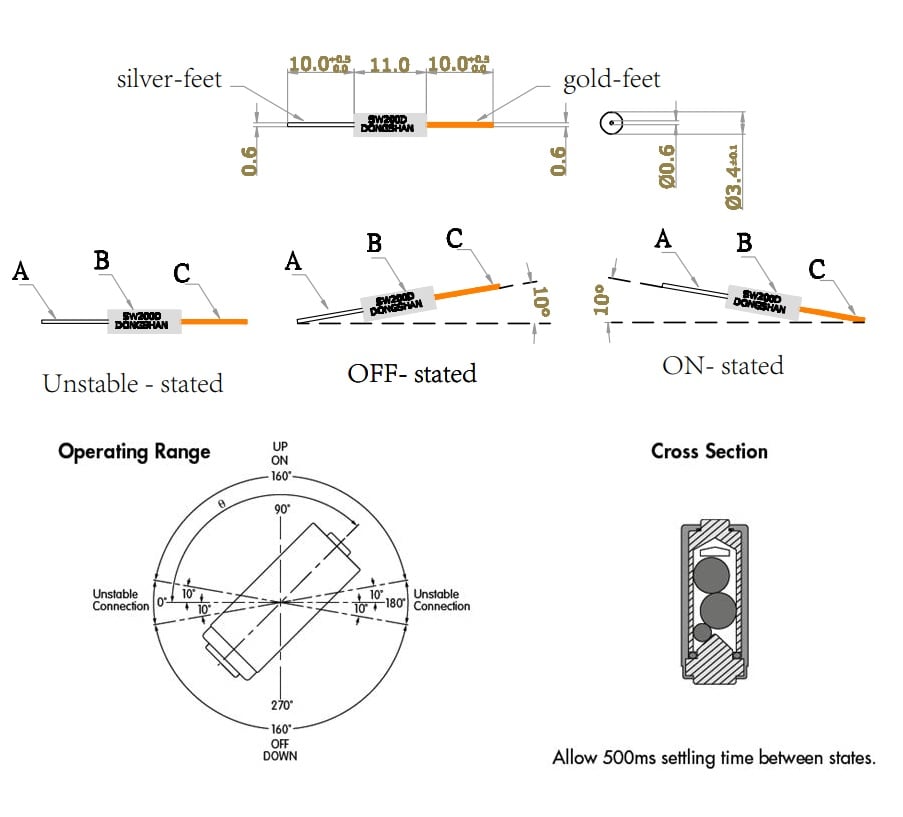 Grove - Tilt Switch (Cảm biến góc nghiêng)