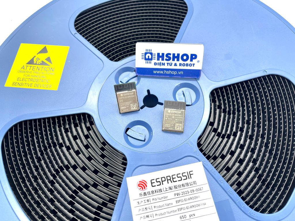 Mạch thu phát Wifi BLE SoC ESP32 S3 ESP32-S3-WROOM-1 chính hãng Espressif