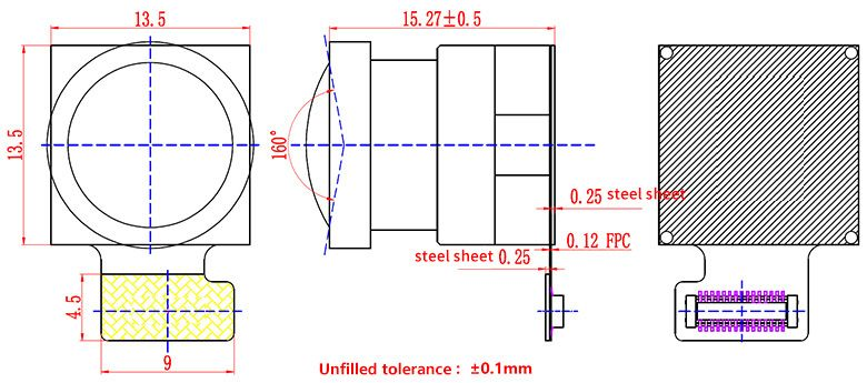 IMX219 Camera Module 160° FoV