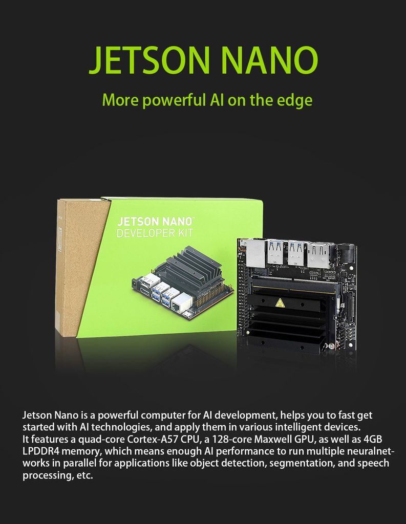 JetBot AI Kit, AI Robot Based on Jetson Nano