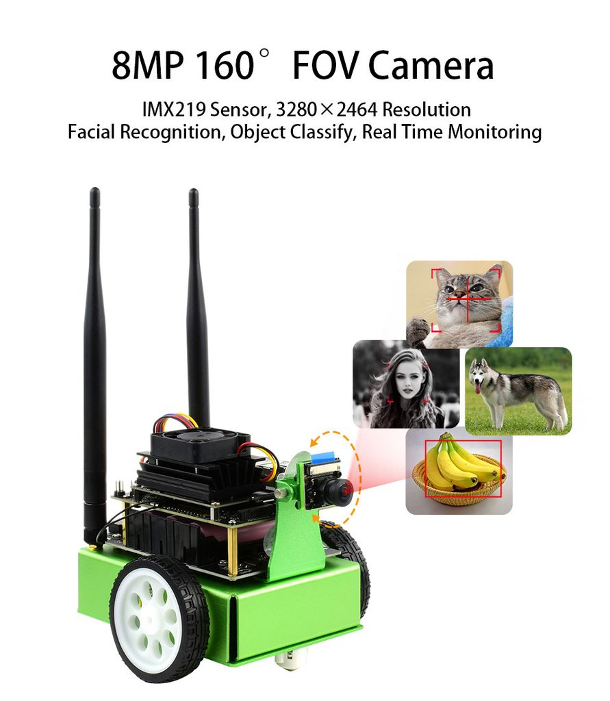 JetBot AI Kit, AI Robot Based on Jetson Nano