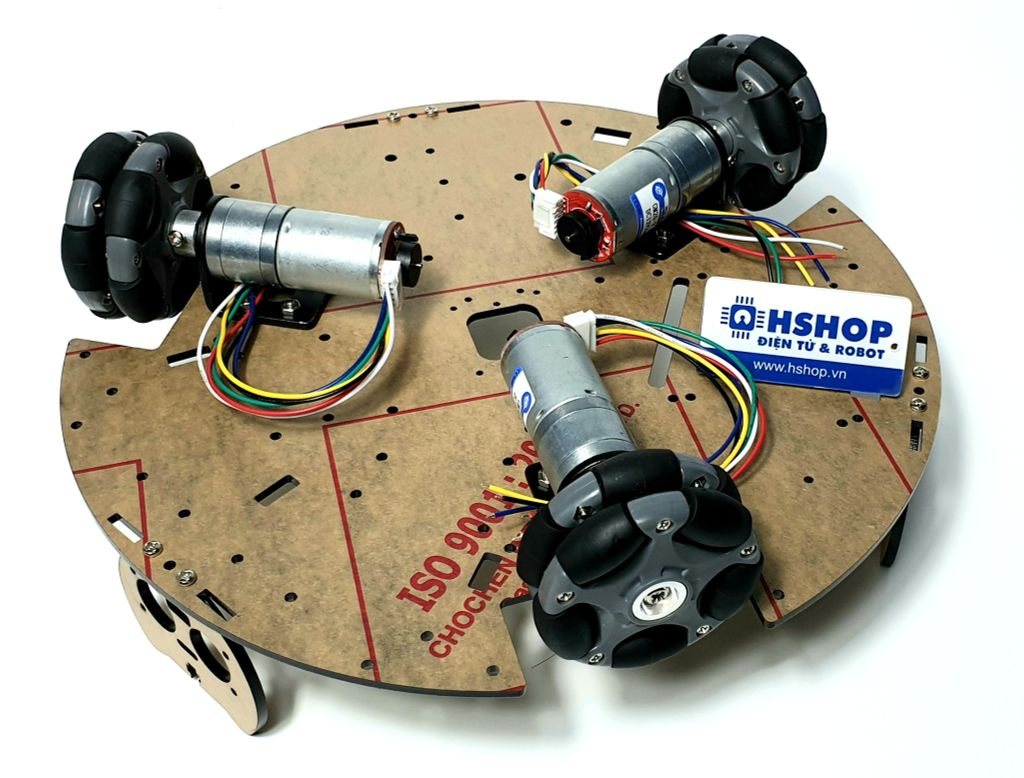 Khung xe Robot Chasiss 3HM Omni Wheel