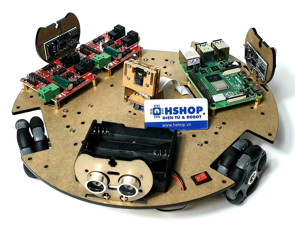 Khung xe Robot Chasiss 3HM Omni Wheel