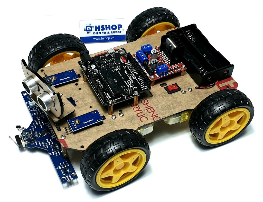 Khung xe Robot Chasiss Black Cat