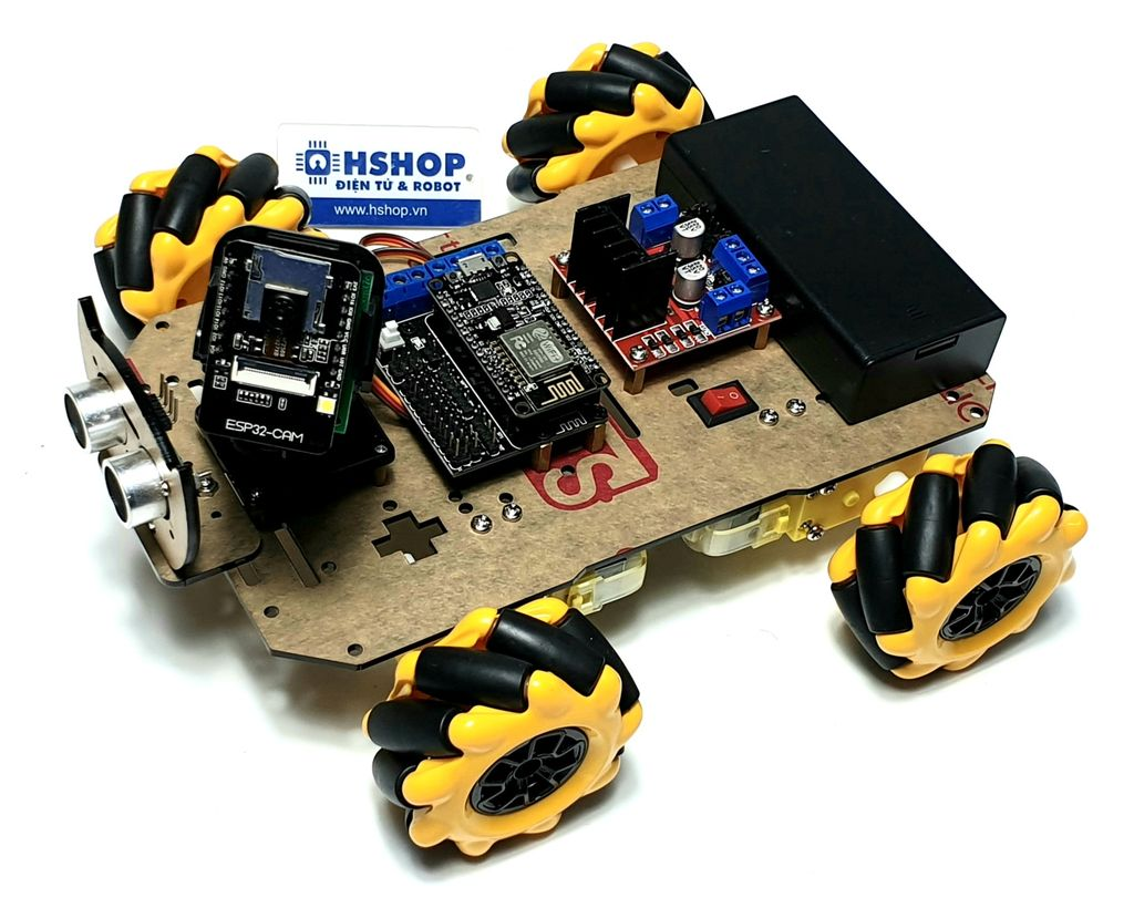 Khung xe Robot Chasiss Black Cat Mecanum