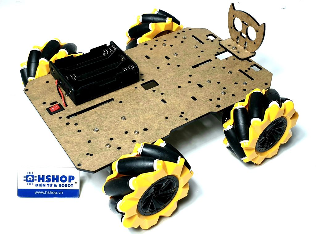 Khung xe Robot Chasiss Black Cat Mecanum Servo JGB37-520