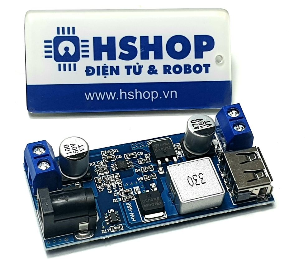 Mạch giảm áp DC-DC Buck MOSFET USB 5VDC 5A