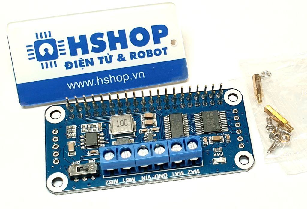 Mạch Waveshare Motor Driver HAT for Raspberry Pi I2C Interface
