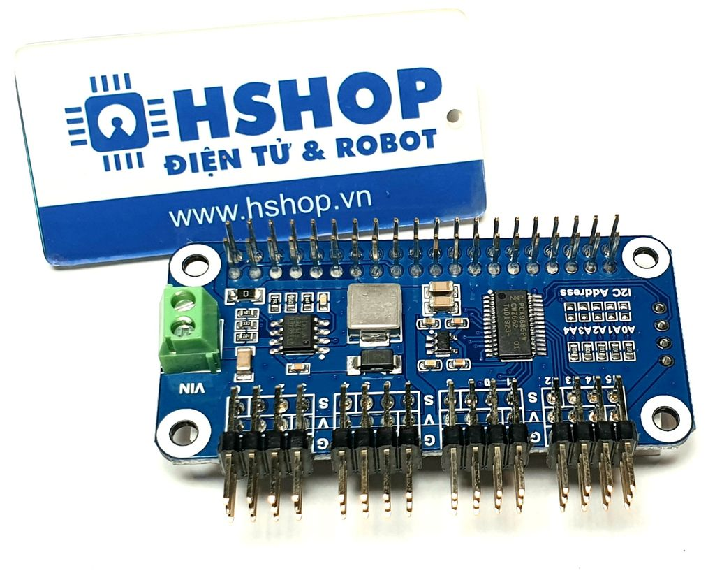 Mạch Waveshare Servo Driver HAT (B) for Raspberry Pi