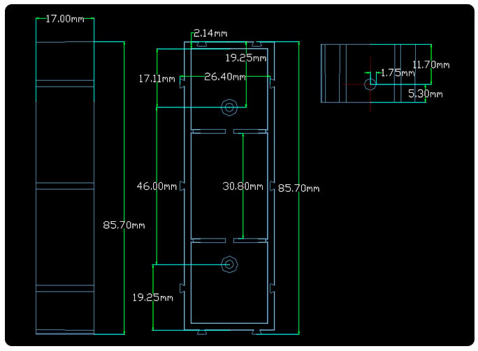 Hộp pin ghép nối DIY Solderless 21700 Battery Holder