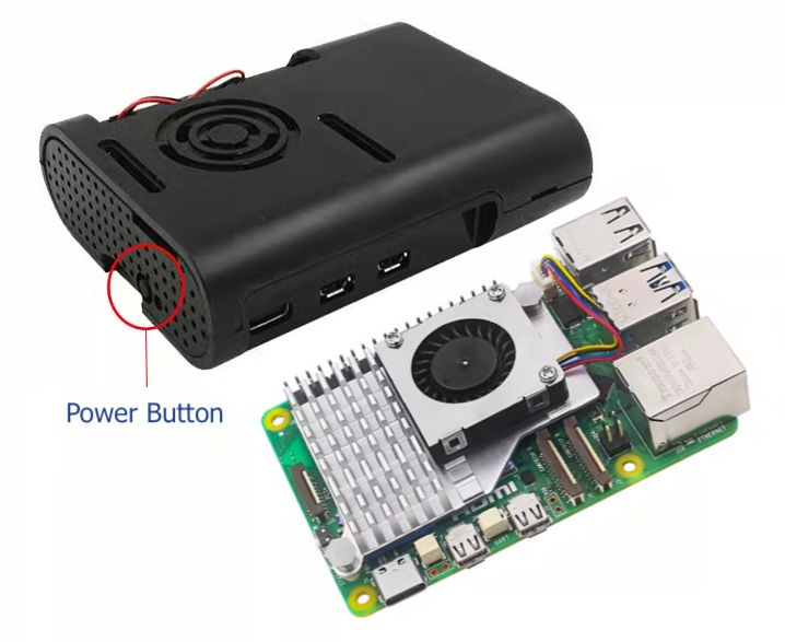 Vỏ Raspberry Pi 5 ABS Case with Aluminium Heatsink & PWM Fan V2