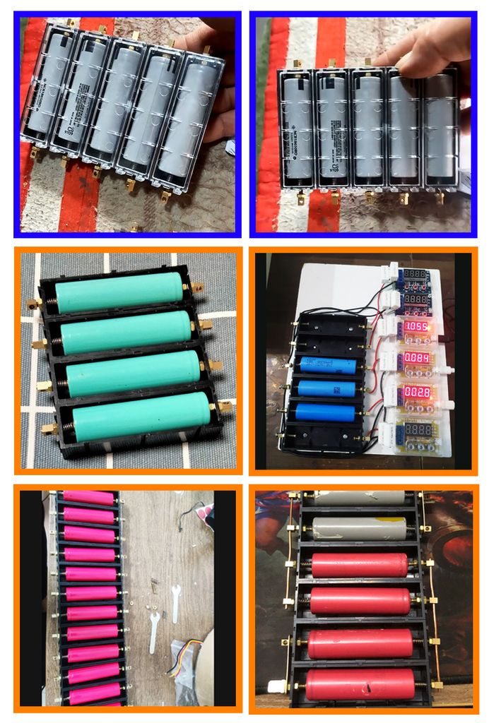 Hộp pin ghép nối DIY Solderless 18650 Battery Holder