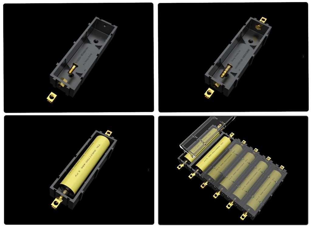 Hộp pin ghép nối DIY Solderless 18650 Battery Holder